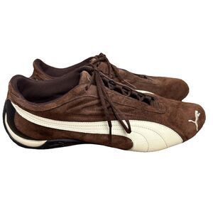 Puma Y2K Speedcat Brown Tan Suede Lace Up Driving Shoes Men’s Size 12